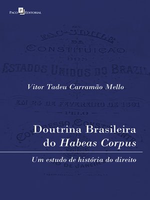 cover image of Doutrina brasileira do habeas corpus